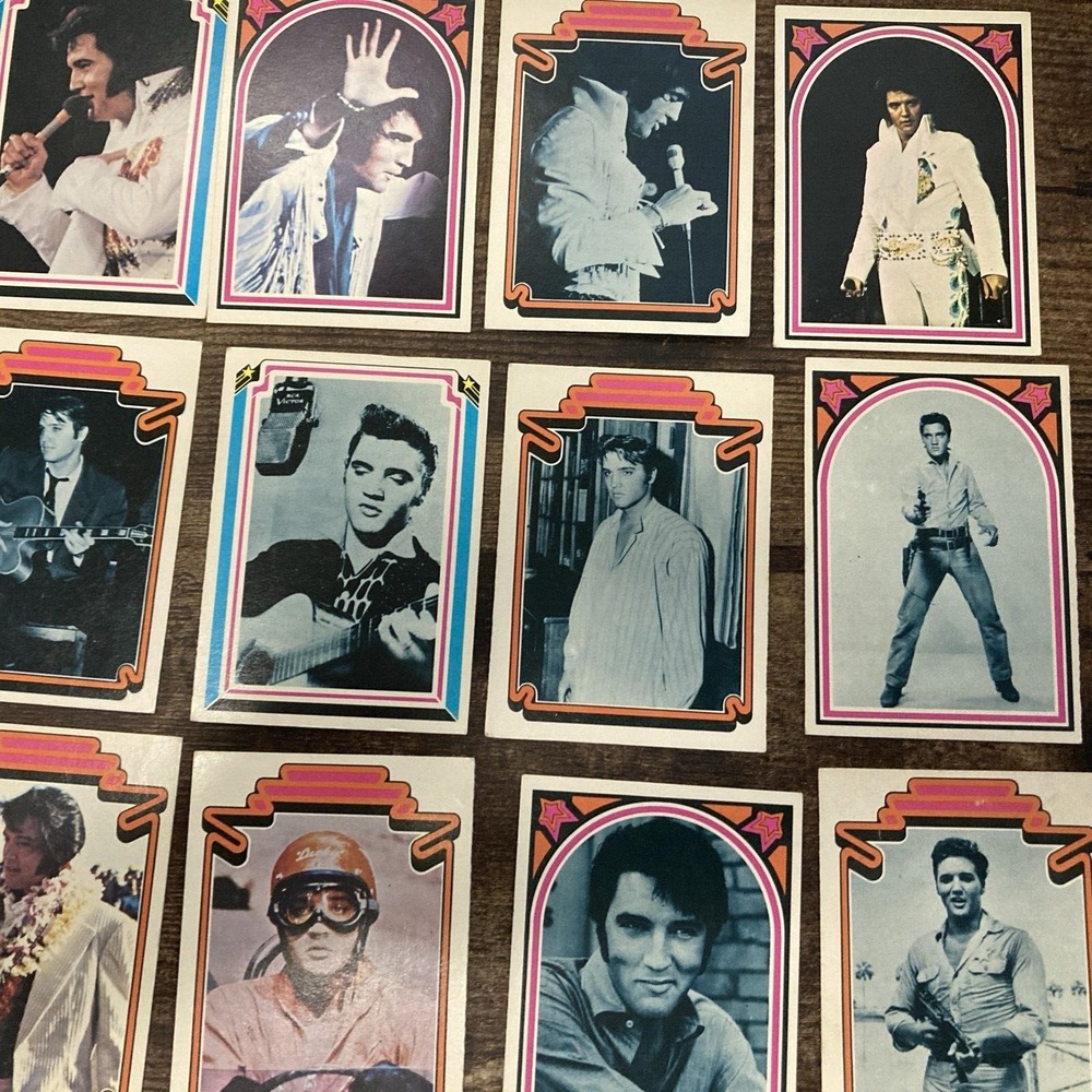 Vintage ELVIS PRESLEY 1978 Don Russ Boxcar Enterprises Set of 18 Cards Great - Picture 2 of 6